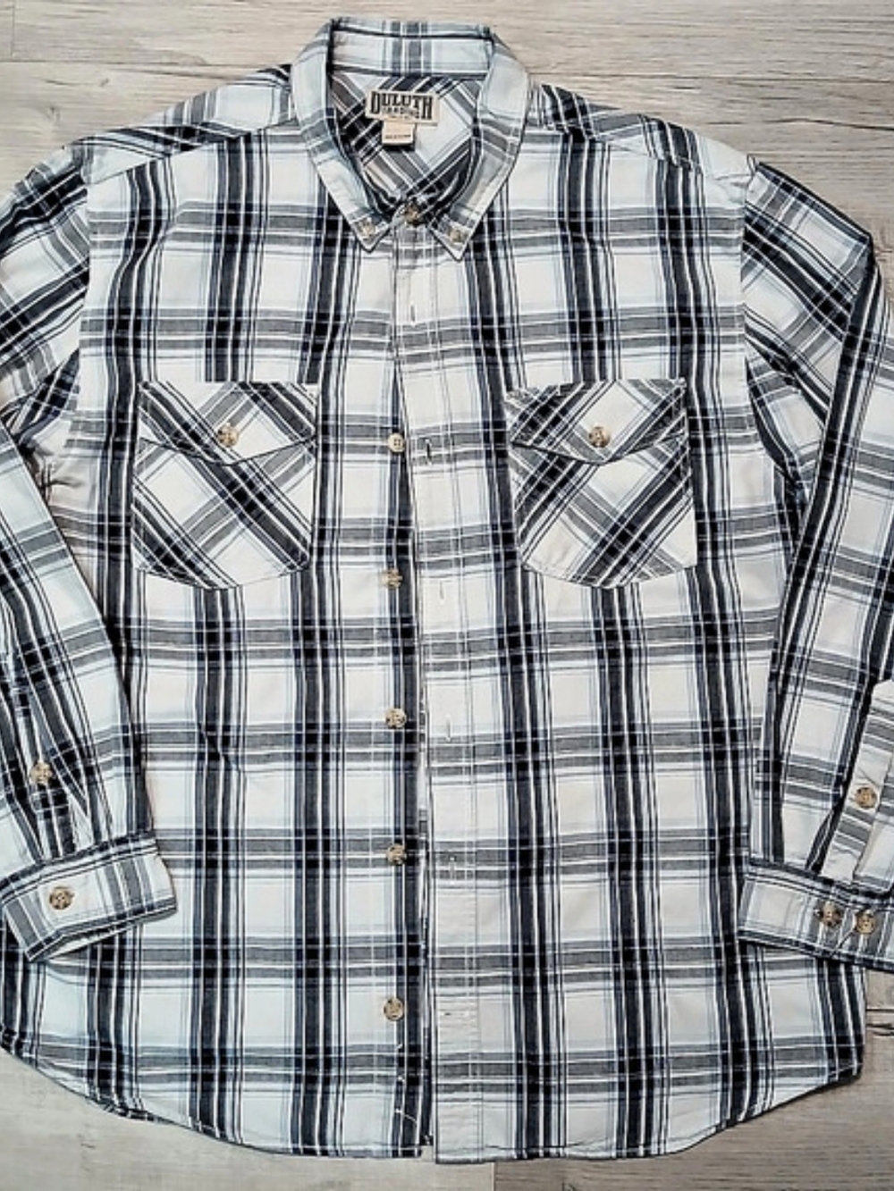 Duluth Trading Co. 60632. Plaid Cotton Shirt Size 2XL Like New